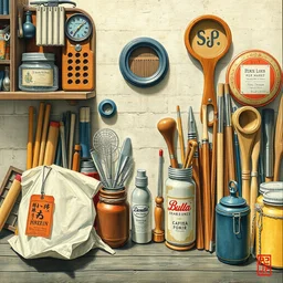 album cover of art supplies by akihiko yoshida