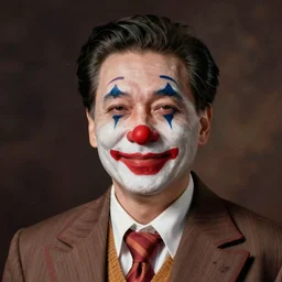 clown xi jinping, detailed portrait by tim doyle