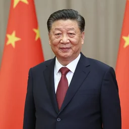 Gigachad xi jinping, professional portrait photograph, DSLR photography