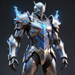 photography of a hyper realistic and highly detailed complex fantasy electric energy armor. intricate, professional digital art, unreal engine 5 8 k rendering, stunning, artstation