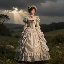 dollfie in victorian dress