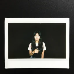 a polaroid accidentally taken in the dark