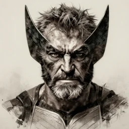 portrait of old man logan, wolverine, intricate, elegant, highly detailed, centered, grungy, digital painting, artstation, concept art, smooth, sharp focus, boris vallejo