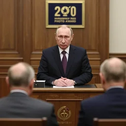 vladimir putin vladimir is in the dock sentenced to life imprisonment for war crimes against humanity. detailed photo chronicle by professional photographer 3 5 mm wold press photo award