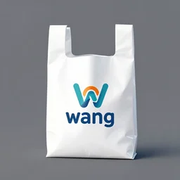 logotype design for disposable plastic bag company called wang that represents high quality and efficiency, vector and 3 d, modern, fresh cool colors, trending on behance