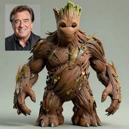 a real danny devito, whose photo was used as reference in designing groot