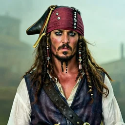 promotional image of hugh laurie as a gritty pirate captain in the new Pirate of the Carribean movie, dark stormy weather, detailed face, movie still frame, promotional image, imax 70 mm footage