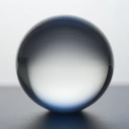 photograph of a glass sphere