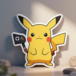 cute miss mascot aflamanoir aflamanoir heatmor pokemon sticker art, cronobreaker, beeple game icon