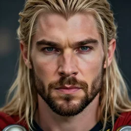 closeup portrait of Valiant Thor, depth of field, zeiss lens, detailed, symmetrical, centered, fashion photoshoot, by Annie Leibovitz and Steve McCurry, David Lazar, Jimmy Nelsson, Breathtaking, 8k resolution, extremely detailed, beautiful, establishing shot, artistic, hyperrealistic, beautiful face, octane render
