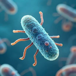 a scientific figure of a bacterium
