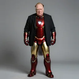 winston churchill as iron man, highly detailed, full length portrait, photorealistic face, hd
