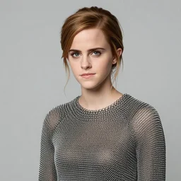 Emma Watson wearing chainmail