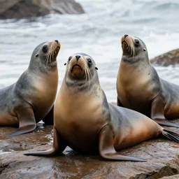 4 k, high quality photo of an australian sea lion