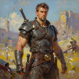 concept art for aaa game, vibrant colors, cinematic shot, oil painting by jama jurabaev, extremely detailed, brush hard, artstation, high quality, brush stroke