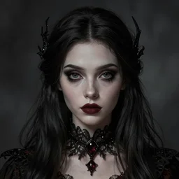 hyper detailed ultra sharp photorealistic portrait of disney girl, somber gothic aesthetic, masterpiece, elite, illustration, art by melissa houpert, felix englund, greg rutkowski, organic matte painting, bleak color palette, hard edges, smooth, artstation trending 8 k