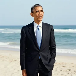 Barack obama's Vacation, photo made by Slim Aarons, award winning
