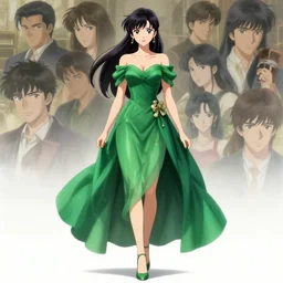 anime woman fullbody art, wearing a green pretty dress, digital art, character concept, head fully visible, attractive, illustrious clothes, High Details, Cinematic, WLOP, Rossdraws, James Jean, Andrei Riabovitchev, Marc Simonetti, Yoshitaka Amano, Thomas Kinkade, Makoto Shinkai, ArtStation, CGSociety, trending on artstation