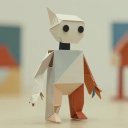 beautiful three point perspective film still of funky pop origami cyborg character study scene in merce cunningham, extreme closeup portrait in style of frontiers in blade runner miniature photography fashion architectural art studio seinen manga edition, porcelain holly herndon statues, pointe poses, tilt shift background, soft lighting, kodak portra 4 0 0, 8 k, macro, cinematic style by emmanuel lubezki