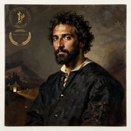 a tenebrism painting of donald glover by caravaggio