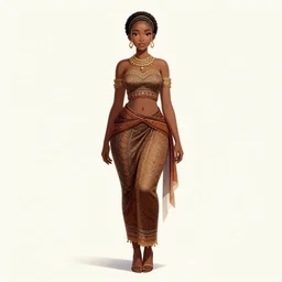 beautiful ethiopian woman, extremely detailed, sharp focus, wide view, full body shot, smooth, digital illustration, by, james jean, by rossdraws, frank franzzeta, sakimichan, jeremy lipking