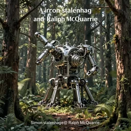 a mechanical forest by simon stalenhag and Ralph McQuarrie