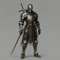 concept art of the crucible knight from elden ring