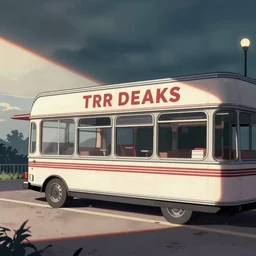Establishing shot of RR Diner from Twin Peaks, comic artwork by Tomer Hanuka