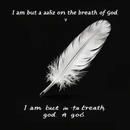 i am but a feather on the breath of god - n 9