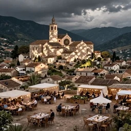 restaurant festival in a small town, python anghelo,