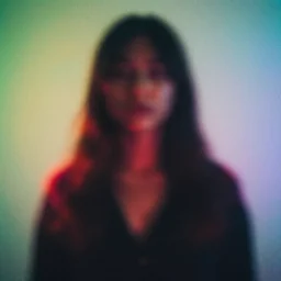 a very mysterious colorful photo of a random person