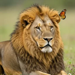 a butterfly lion