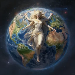 divine cosmic entity shattering the earth, concept art, digital painting, trending on artstation, deviantart, epic composition, extremely detailed, volumetric lighting, masterpiece, octane render