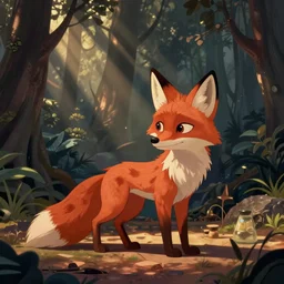 fox by carlos gromo, disney cartoon