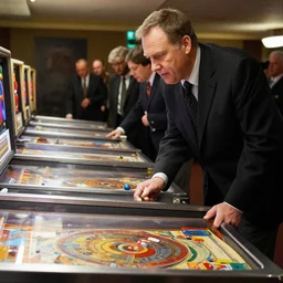 roger sharpe playing pinball, file photo, provided, ap photo