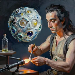 an extremely high quality hd surrealism painting of the 3d soul of glassblowing by a much more skilled version of kandinskypicasso and salvia dali the fourth, 8k, clear shapes, defined edges, ultra realistic, super realistic,
