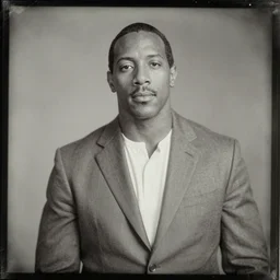 A daguerreotype photograph of Dwanye The Rock Jhonson