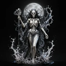 splashart of the goddess of death