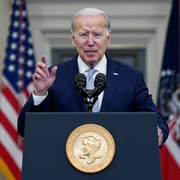 Walter White gives a speech after being awarded the Presidential Medal of Freedom by Joe Biden