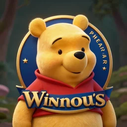 epic professional digital art eports logo of Winnie the Pooh, best on artstation, cgsociety, wlop, Behance, pixiv, astonishing, impressive, outstanding, epic, cinematic, stunning, gorgeous, concept artwork, much detail, much wow, masterpiece.