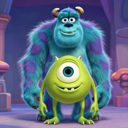 Jeff Bezos as a monster in Monsters Inc.