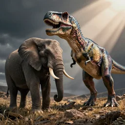 elephant and tyrannosaurus rex hybrid!!!