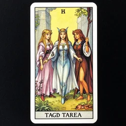 a beautiful ultradetailed tarot card, girls djinn, by james gurney & peter mohrbacher & anato finnstark, high quality