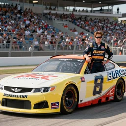 steve buscemi in a nascar, movie still, from the new cars movie, 8 k, realistic