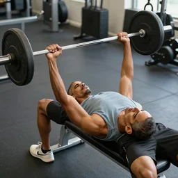 barack obama doing bench presses lying down