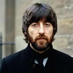 a beatle, 1 9 6 9, bearded, colour photo