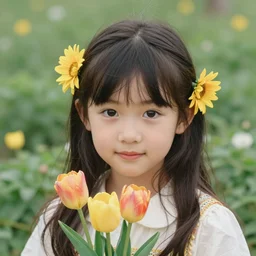 portrait of a Flower Girl by Joanna Canara