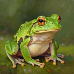 The best painting of a frog of all time, by Geiger