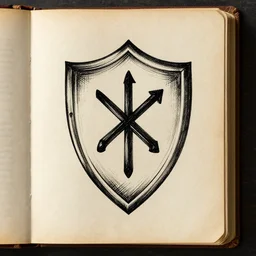 magic protection iconography old book vintage bible occult rune sketch alchemy ink