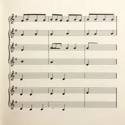 a piece of sheet music, composed in the style of bach.